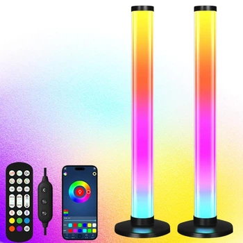 Светодиодные LED торшеры настольные RGB светильники Лампы с пультом регулировкой яркости и синхронизацией музыки Фоновое освещение
