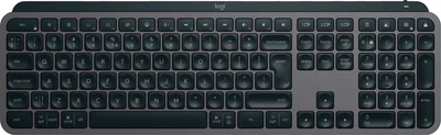 Клавіатура бездротова Logitech MX Keys S Bluetooth/Wireless UA Graphite (920-011593)