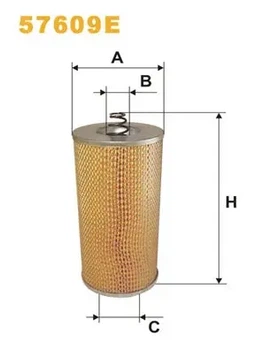 Фільтр масляний MERCEDES CONECTO 01-/NG 73-/SK 87- 57609E WIX Filters (57609E)