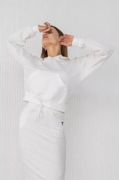 Жіноче худі TOTALFIT A21-LD11 L Молочний