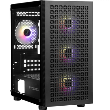 Корпус для ПК Prologix Dash GM-06RB Midi-Tower без БП MicroATX/Mini-ITX ARGB Black