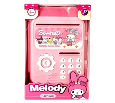Дитяча скарбничка-сейф "Melody Piggy Bank" рожева