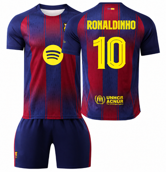 Футбольная форма детская ronaldinho Роналдіньо 10 Барселона сезон 24/25 BR-RND 24 размер рост 135-140 см Красно-синий