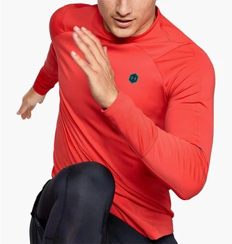 Кофта мужская Under Armour Coldgear Rush Mock Long Sleeve Training Top Red 2XL Червоний 1348052-646