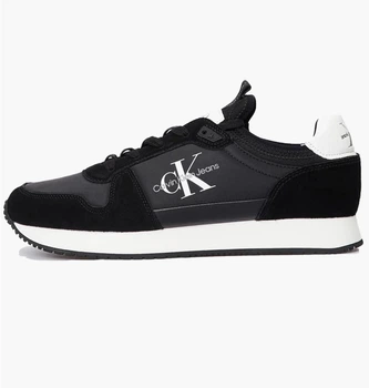 Кроссовки женские Calvin Klein Calvin Klein Runner Sock Laceup Ny-Lth Black 42 Чорний YM0YM00553