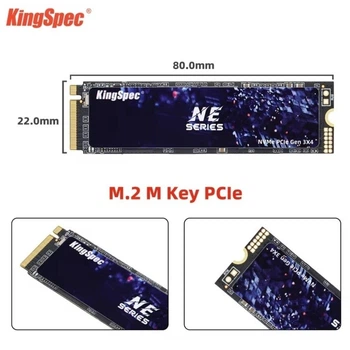 SSD M.2 2280 2Тб Kingspec PCIe Gen3 nvme твердотельный накопитель NE-2Tb