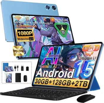 Планшет 10.1'' UJJ U3 8+22/128Gb 8 ядер Android 15 8000 mAh Черно-голубой (102049339) - Б/У