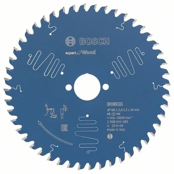 Пильний диск Bosch 2608644085 EXWOT 190 x 30 мм 48T Синій Б/В k1