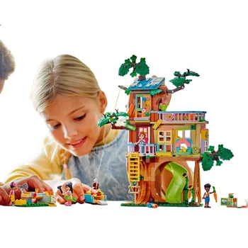 LEGO Friends 42652 Друзі з будиночка на дереві, іграшка-будиночок для хлопчиків та дівчаток, фігурка-подарунок до Дня захисту дітей