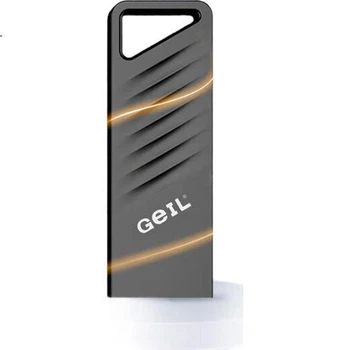Флеш-накопитель GEIL 256 ГБ USB 3.2, скорость чтения 100 МБ/с, цельнометаллический корпус, высококачественный USB-накопитель, большая емкость, серия GH330, для учебы, офиса и бизнеса.