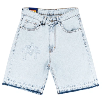 Чоловічі джинсові шорти Chrome Hearts блакитні 29(Р) (928-199-1 СН04)