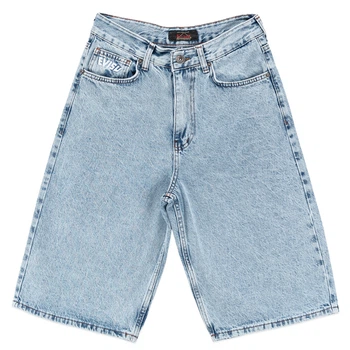 Чоловічі джинсові шорти блакитні EVISU 28(Р) (1050-3)
