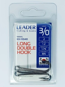 Двійник Leader LONG DOUBLE № 3/0 (2 hooks)
