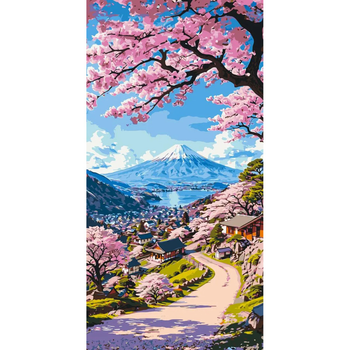 Картина По Номерам "красота Японской Сакуры" Lw5141, 40х80 См (394772)