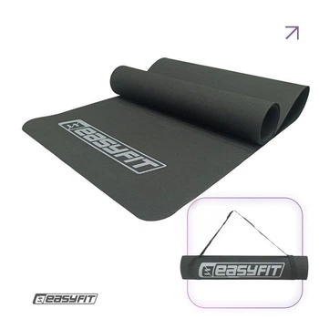 Коврик для йоги, пилатеса и фитнеса EasyFit EF-1927-BK, противоскользящий, EVA, Черный, 183×61×0,3 см.