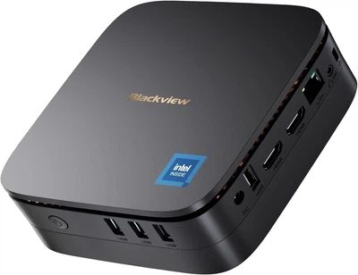Мини ПК Blackview MP60 / Intel Processor N95 / RAM 16GB / SSD 512GB / 2 x HDMI / LAN / Wi-Fi 5 / Bluetooth 4.2 / Windows 11 / Черный (101920676)