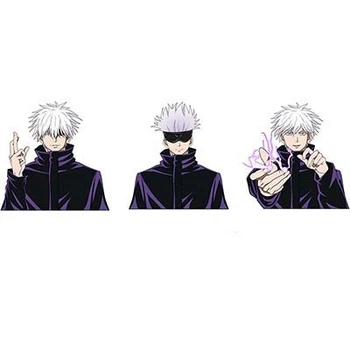 Голографічна наклейка Магічна битва Сатору Годжо Jujutsu Kaisen Satoru Gojo 6*5 см