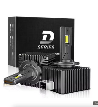 LED лампи для автомобіля D1S 120W 6000K з ефективним охолодженням, 2 шт.