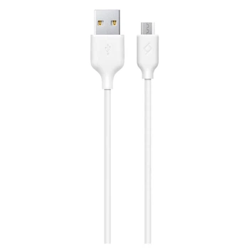 USB кабель Ttec 2DK7530B, MicroUSB, 1.2 м., Белый - 351903