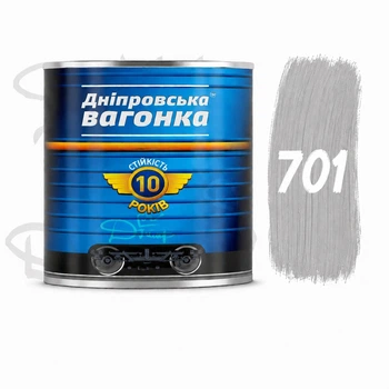 Алкідна емаль ПФ-133 "Дніпровська вагонка" 2.5 л світло-сіра 701