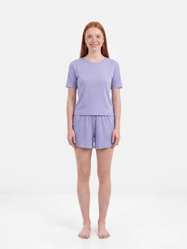 Пижама (футболка + шорты) женская BARWA garments 0315/313 M Сиреневая (2113153132226)
