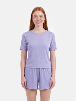Пижама (футболка + шорты) женская BARWA garments 0315/313 S Сиреневая (2113153131229)