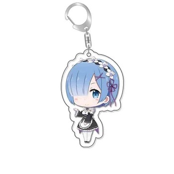 Акриловий брелок Рем з аніме Re Zero (Життя з нуля)