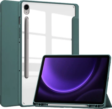 Чехол для планшета Becover Soft Edge для Samsung Galaxy Tab S10 Lite SM-X400/406 10.9" с креплением для стилуса Dark Green (BC_715764)