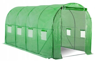 Теплица садовая Bonro UP-10м2 зеленая армированная с оцинкованным каркасом (76-167-42400404)