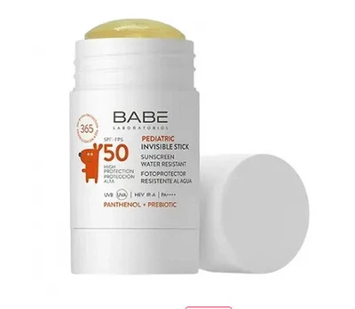 Детский солнцезащитный сток BABE Laboratorios Pediatric Invisible Stick SPF 50 30 г
