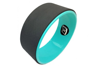 Колесо для йоги и фитнеса EasyFit yoga wheel TPE EF-1824-BkM 33 см,Черный, мятный