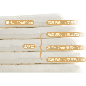 Подушка BEYOND Home Textile з чистої бавовни, яку можна прати, для однієї особи, м'яка бавовняна серцевина, низька подушка, одинарне впакування, 48*74 см