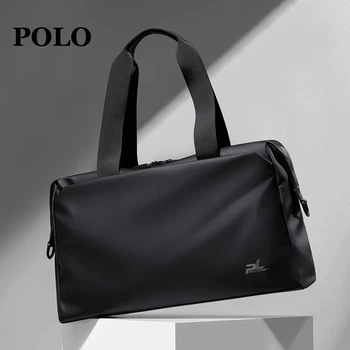 Чоловіча дорожня сумка POLO, бізнес-портфель, спортивна сумка для зберігання речей у тренажерному залі, сумка для багажу великої місткості, роздільна сумка для вологих та сухих речей