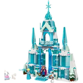 LEGO Disney 43244 Крижаний замок Ельзи іграшка для хлопчиків та дівчаток, подарунок до Дня захисту дітей прикраса
