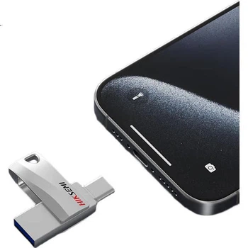Флеш-накопитель HIKVISION S400 с двумя интерфейсами Type-C для смартфонов, USB 3.2, высокая емкость, скорость чтения 450 МБ/с, совместим с телефонами Huawei и Apple, компьютерами, универсальный флеш-накопитель.