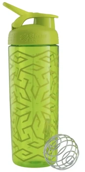 Шейкер BlenderBottle SportMixer Signature Sleek Green Zen Gala с шариком 820 мл Зеленый (Sleek_GREEN_ZEN)