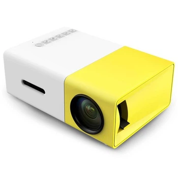 Мини-проектор BauTech портативный YG300 LED HD 1080P Белый (1014-589-00)