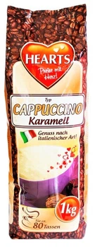 Капучино HEARTS Cappuccino Karamell 1 кг зі смаком карамелі