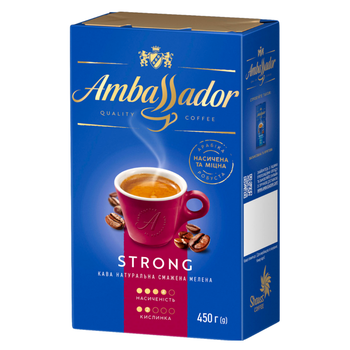 Кофе молотый Ambassador Strong 450 г