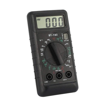 Тестер 182, 100 * 50мм, LCD, A, V, R, тест діодів, зумер