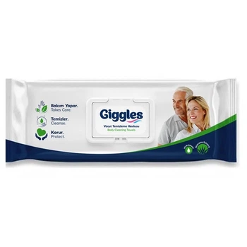 Салфетки влажные Giggles для тела, 21х24см (50 шт)