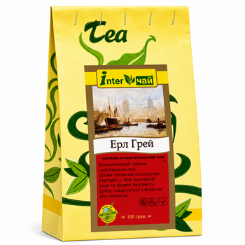 Чай Earl Grey (Эрл Грей) 100 г Inter Чай - черный ароматизированный чай с бергамотом