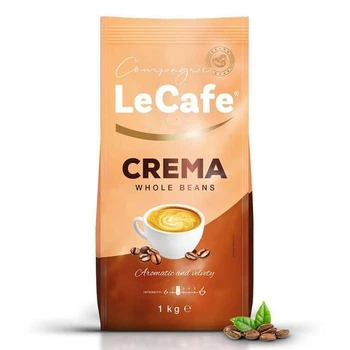LeCafe Crema Whole Beans — кава в зернах 1 кг