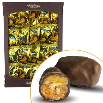 Конфеты VikiSnack Дыня с орехом в шоколаде, 1,5 кг