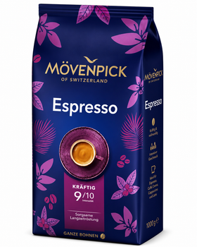 Кофе в зернах Movenpick Espresso 1 кг — премиальный зерновой кофе для эспрессо
