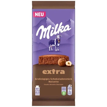 Milka Extra Noisette - молочный шоколад с фундуком 190 г