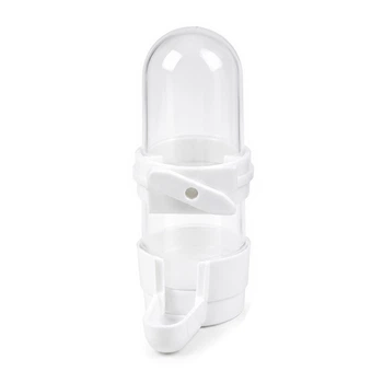Кормушка-поилка Lesko N061001 White для попугаев 90 мл с возможность делить подачу пластиковая