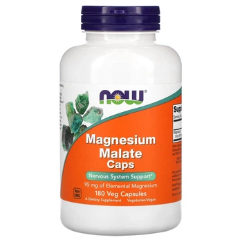 Магнію малат Now Foods (Magnesium Malate) 180 капсул