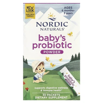 Пробиотик для детей Nordic Naturals (Nordic Flora Baby's Probiotic Powder) 4 миллиарда КОЕ 30 пакетов