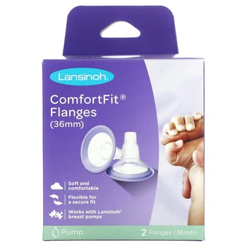 Lansinoh, ComfortFit Flanges, 36 mm, 2 Flanges